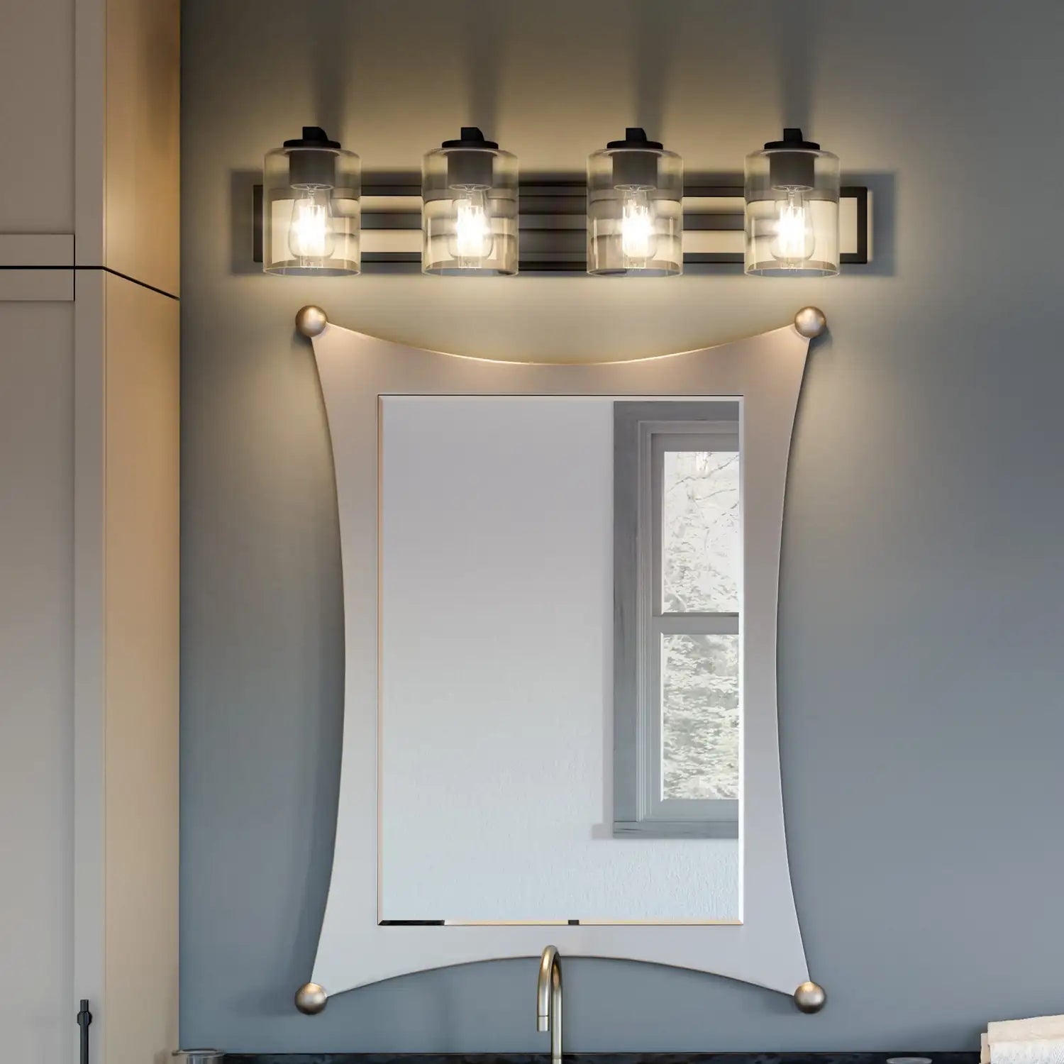 QUOIZEL, LANSDOWNE BATH LIGHT, BATH VANITY LIGHT