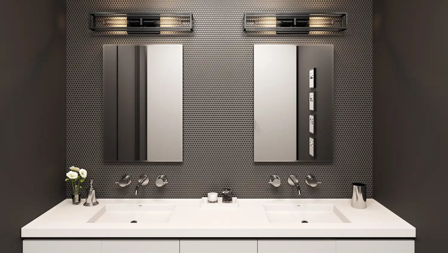 QUOIZEL, LEIGHTON BATH LIGHT, BATH VANITY LIGHT