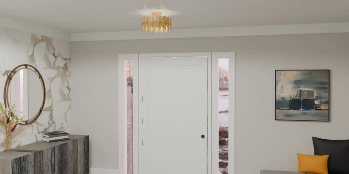 QUOIZEL, LIZA SEMI-FLUSH MOUNT, SEMI FLUSH MOUNT LIGHT