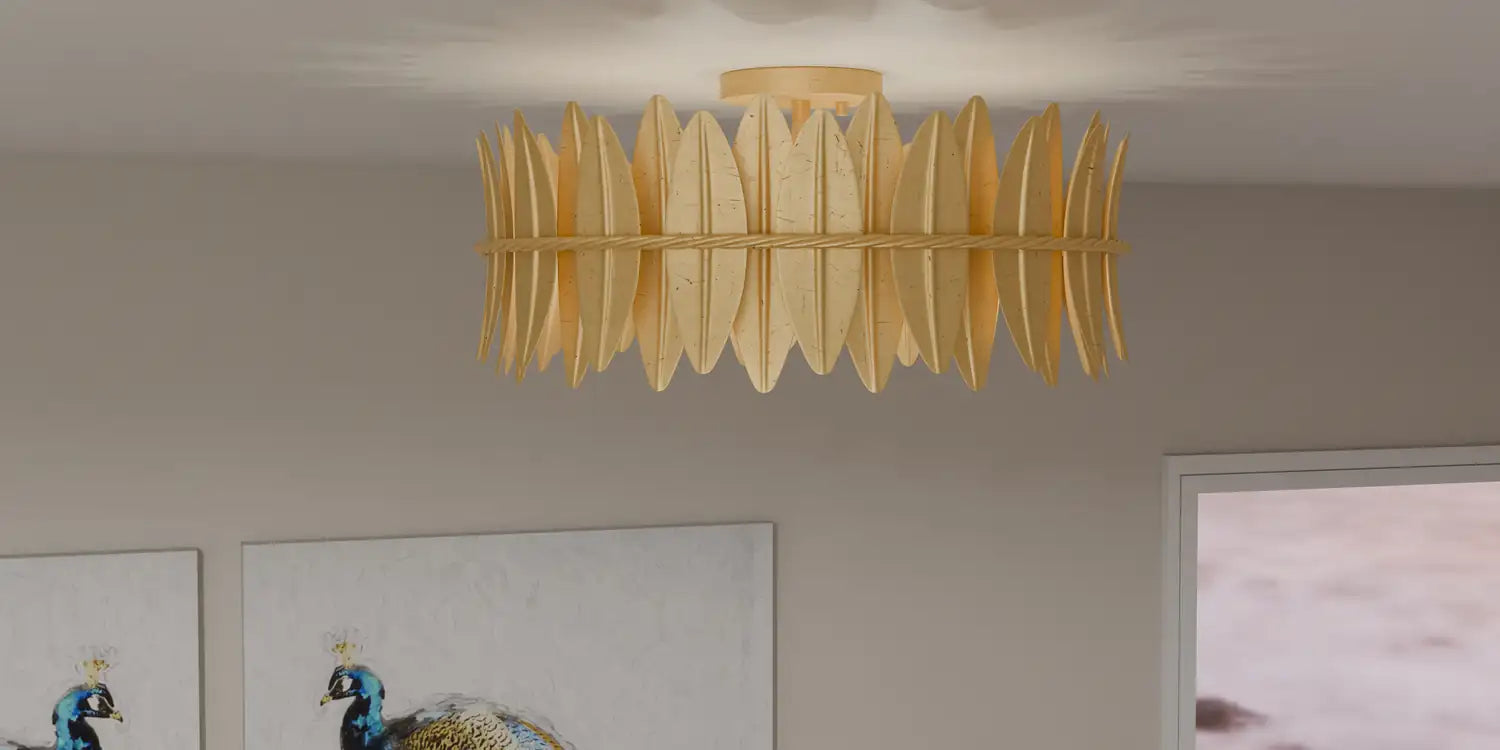QUOIZEL, LIZA SEMI-FLUSH MOUNT, SEMI FLUSH MOUNT LIGHT