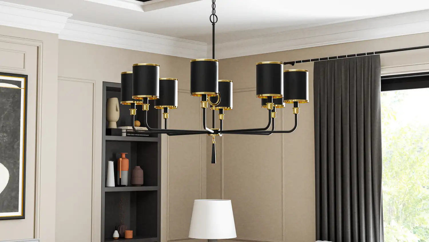 QUOIZEL, LOCKERY CHANDELIER, CHANDELIER LIGHT