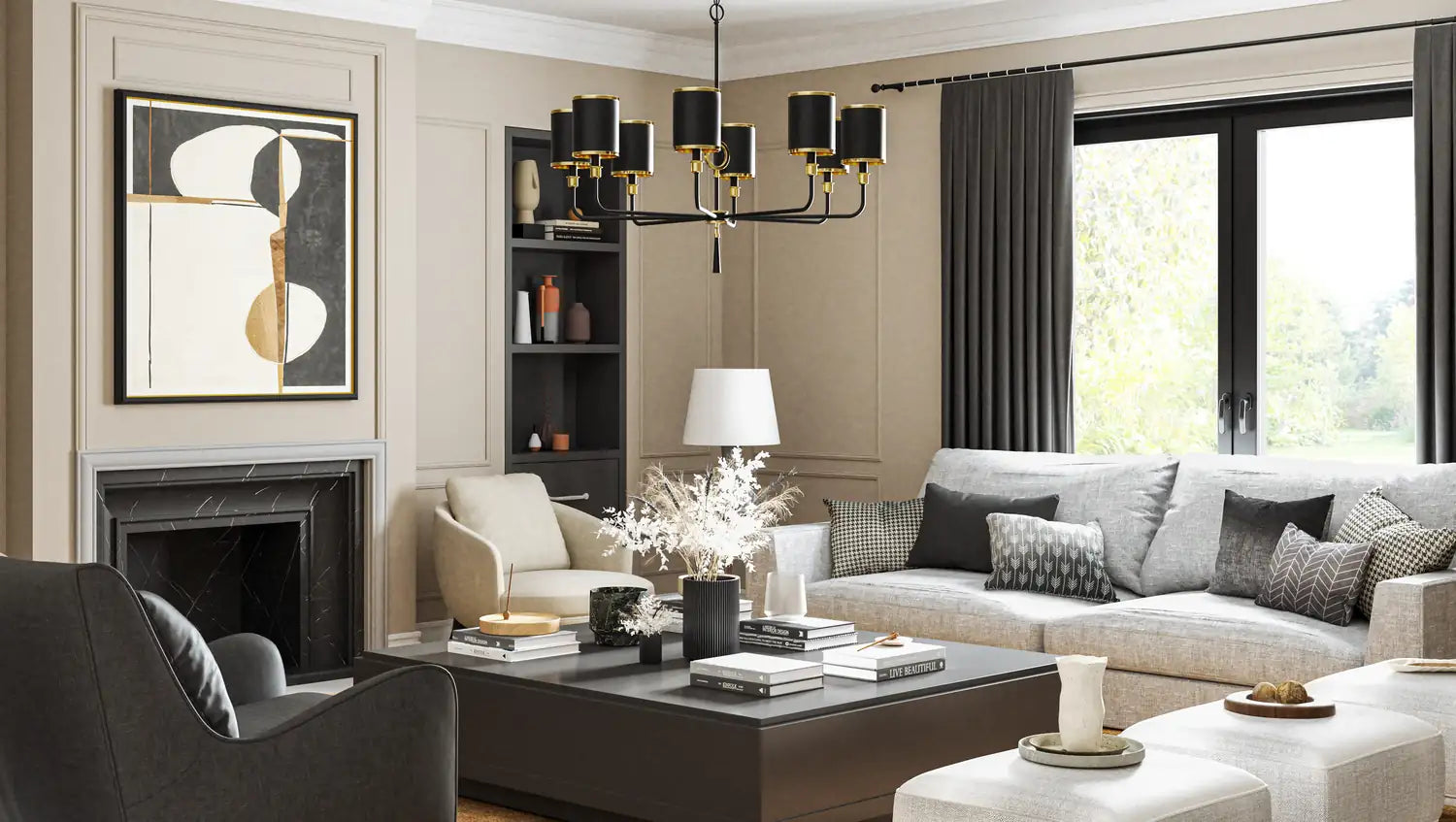 QUOIZEL, LOCKERY CHANDELIER, CHANDELIER LIGHT