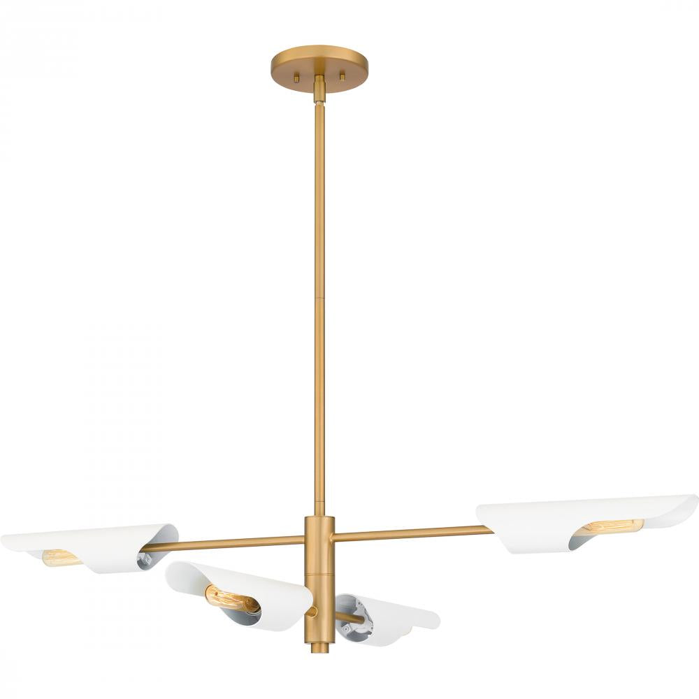 QUOIZEL, LEONI ISLAND CHANDELIER, LINEAR LIGHT