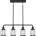 QUOIZEL, LUDLOW ISLAND CHANDELIER, LINEAR LIGHT