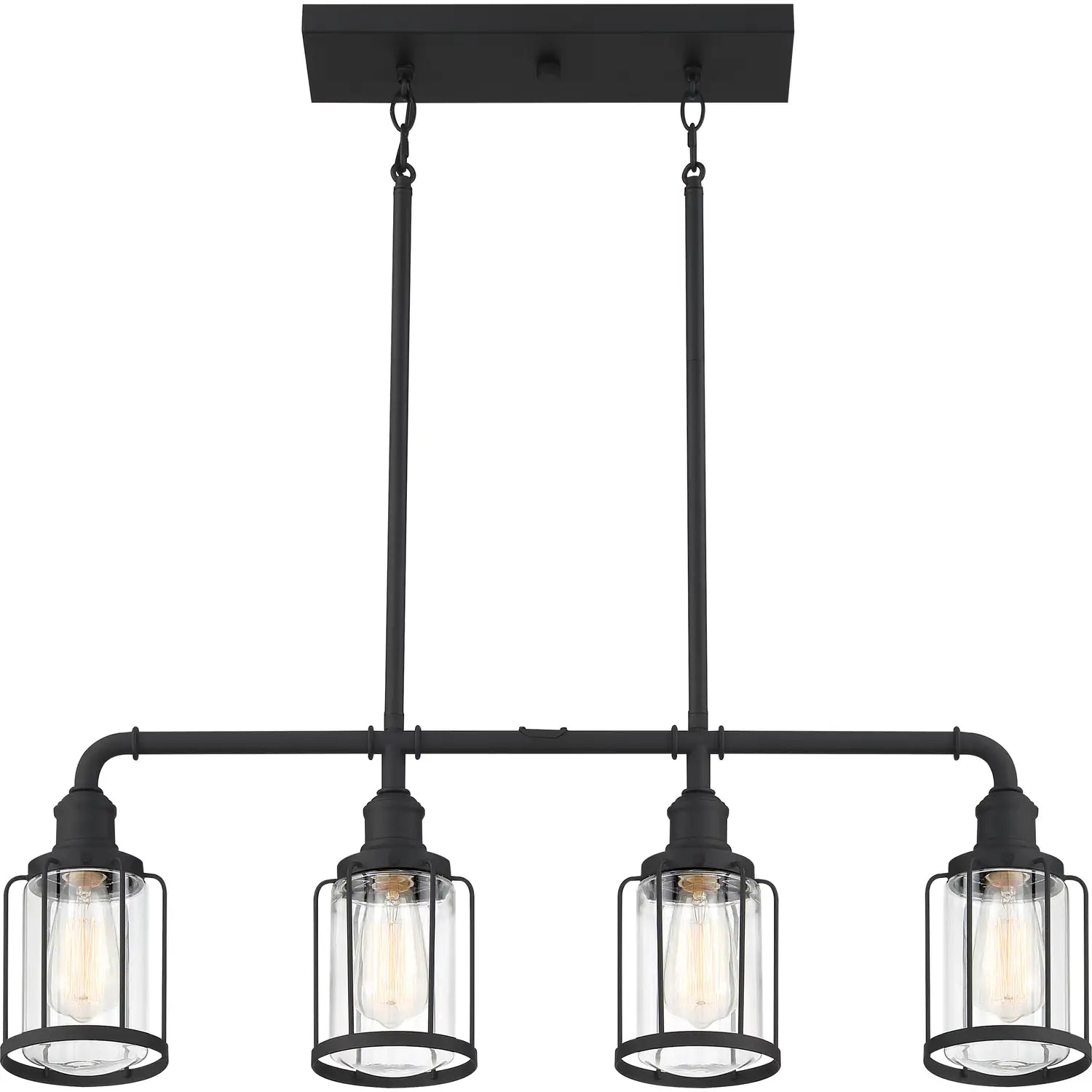 QUOIZEL, LUDLOW ISLAND CHANDELIER, LINEAR LIGHT