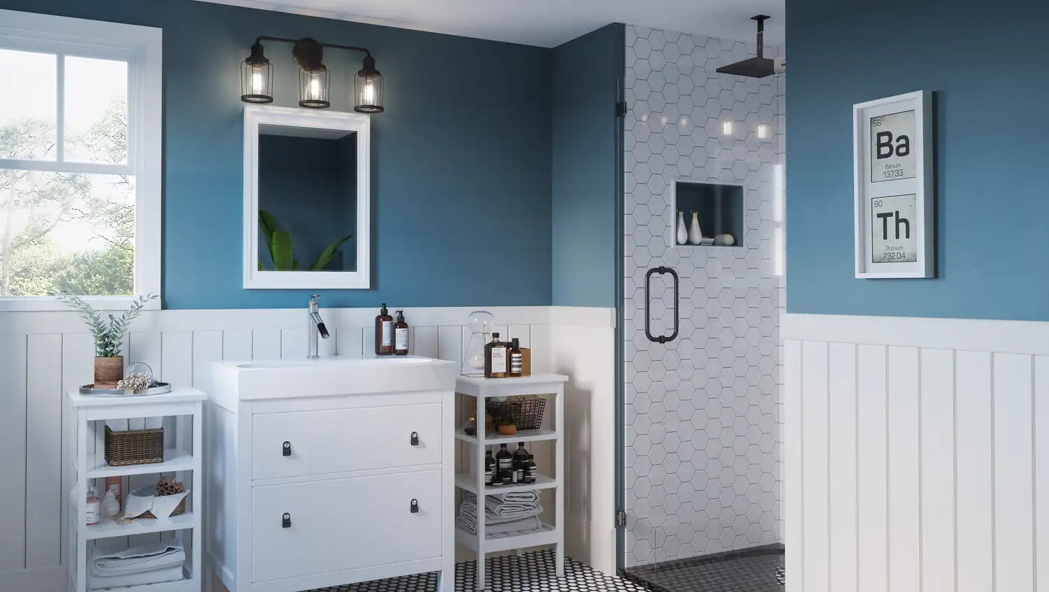 QUOIZEL, LUDLOW BATH LIGHT, BATH VANITY LIGHT