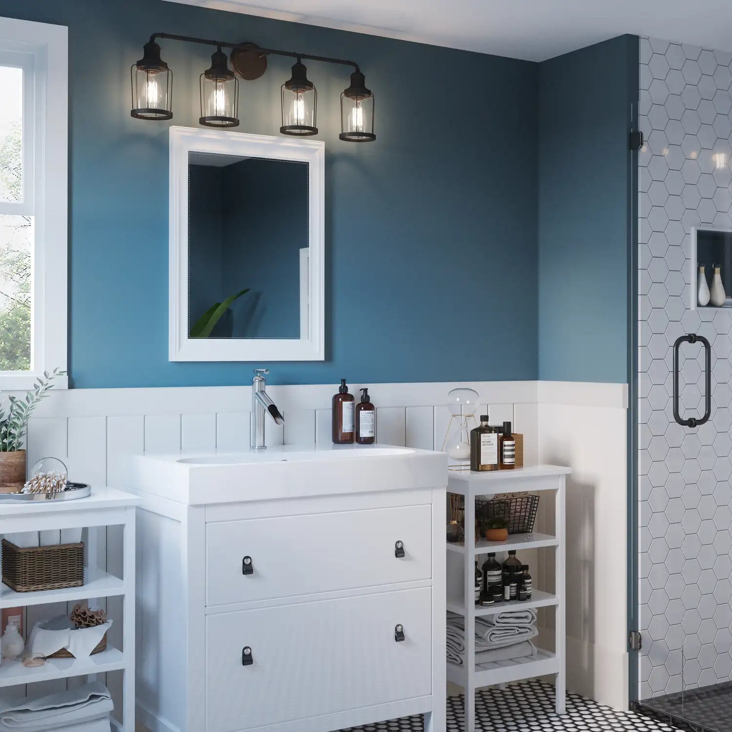 QUOIZEL, LUDLOW BATH LIGHT, BATH VANITY LIGHT