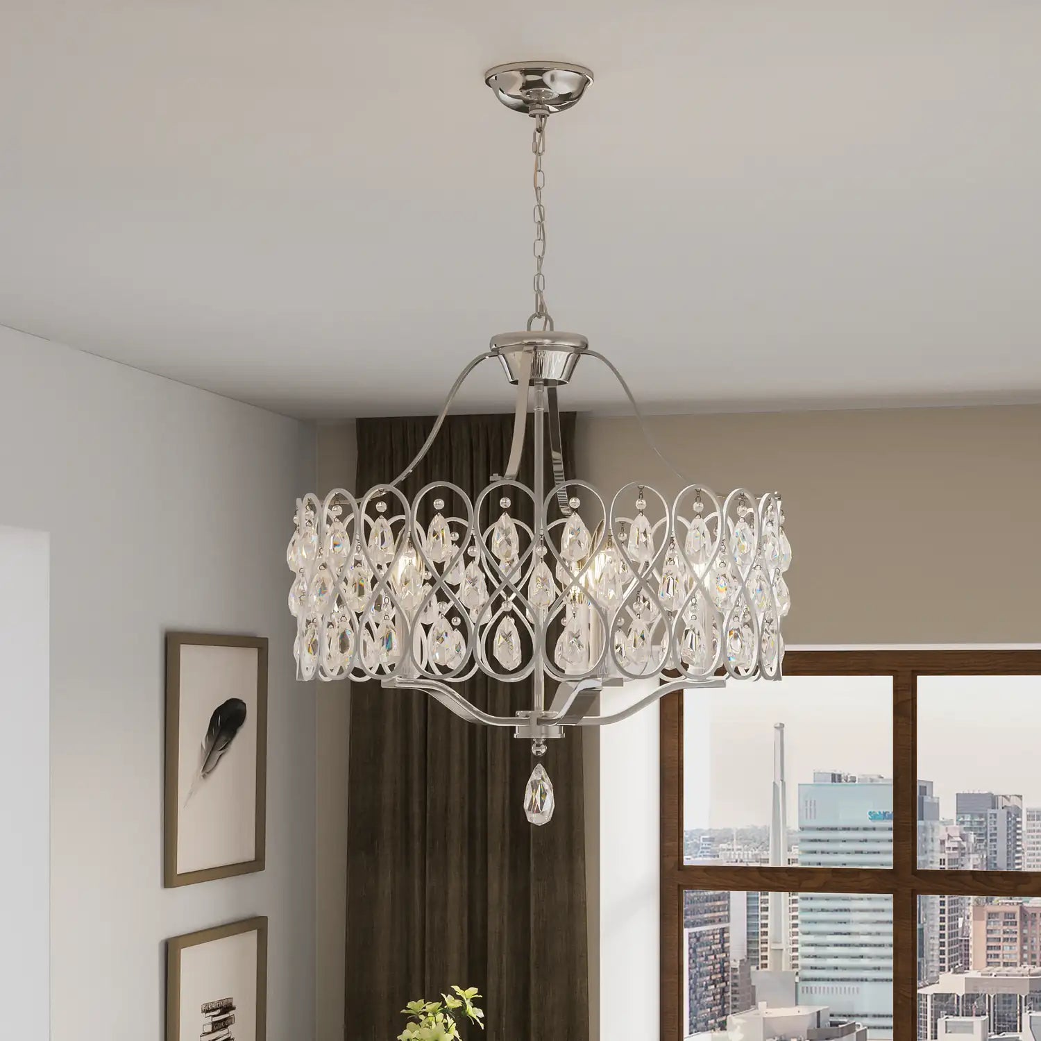 QUOIZEL, LULU CHANDELIER, CHANDELIER LIGHT