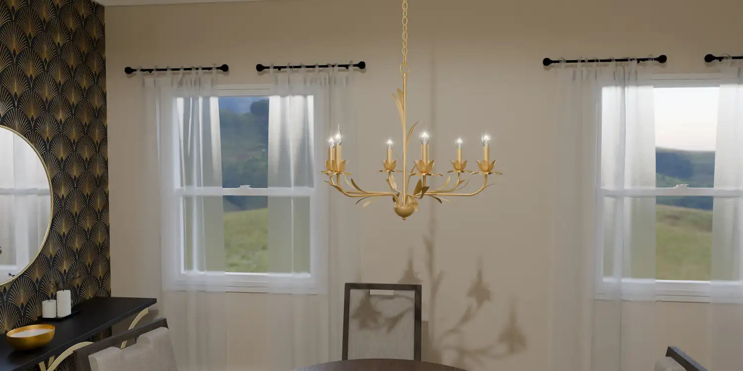 QUOIZEL, MARIA CHANDELIER, CHANDELIER LIGHT