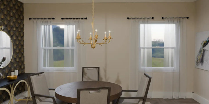 QUOIZEL, MARIA CHANDELIER, CHANDELIER LIGHT