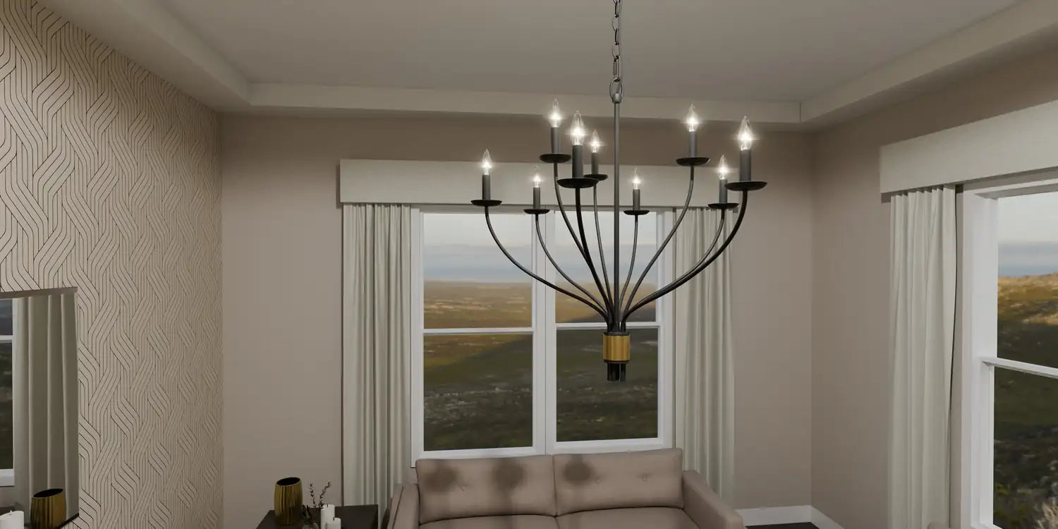 QUOIZEL, MARGARET CHANDELIER, CHANDELIER LIGHT