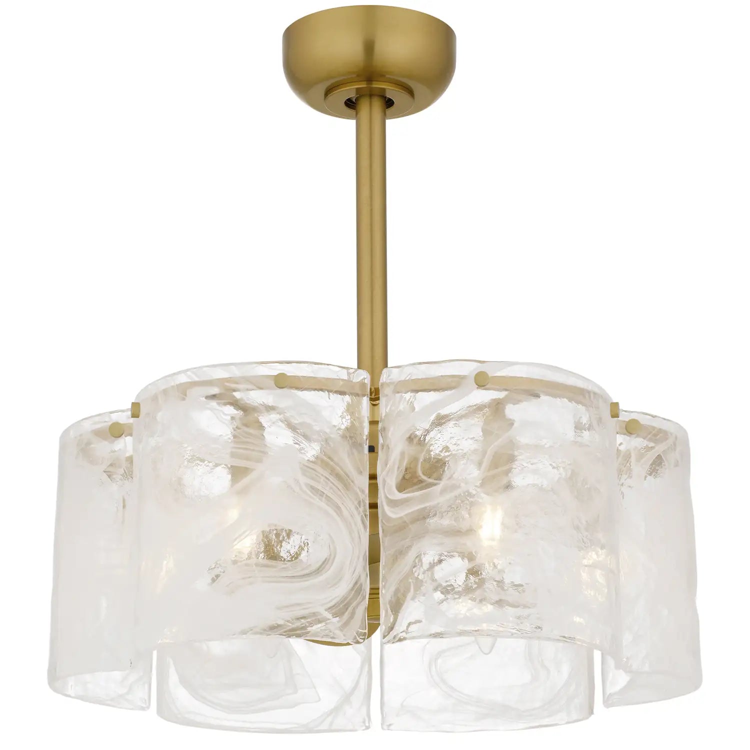 QUOIZEL, MAISIE FANDELIER, SEMI FLUSH MOUNT LIGHT