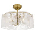 QUOIZEL, MAISIE FANDELIER, SEMI FLUSH MOUNT LIGHT