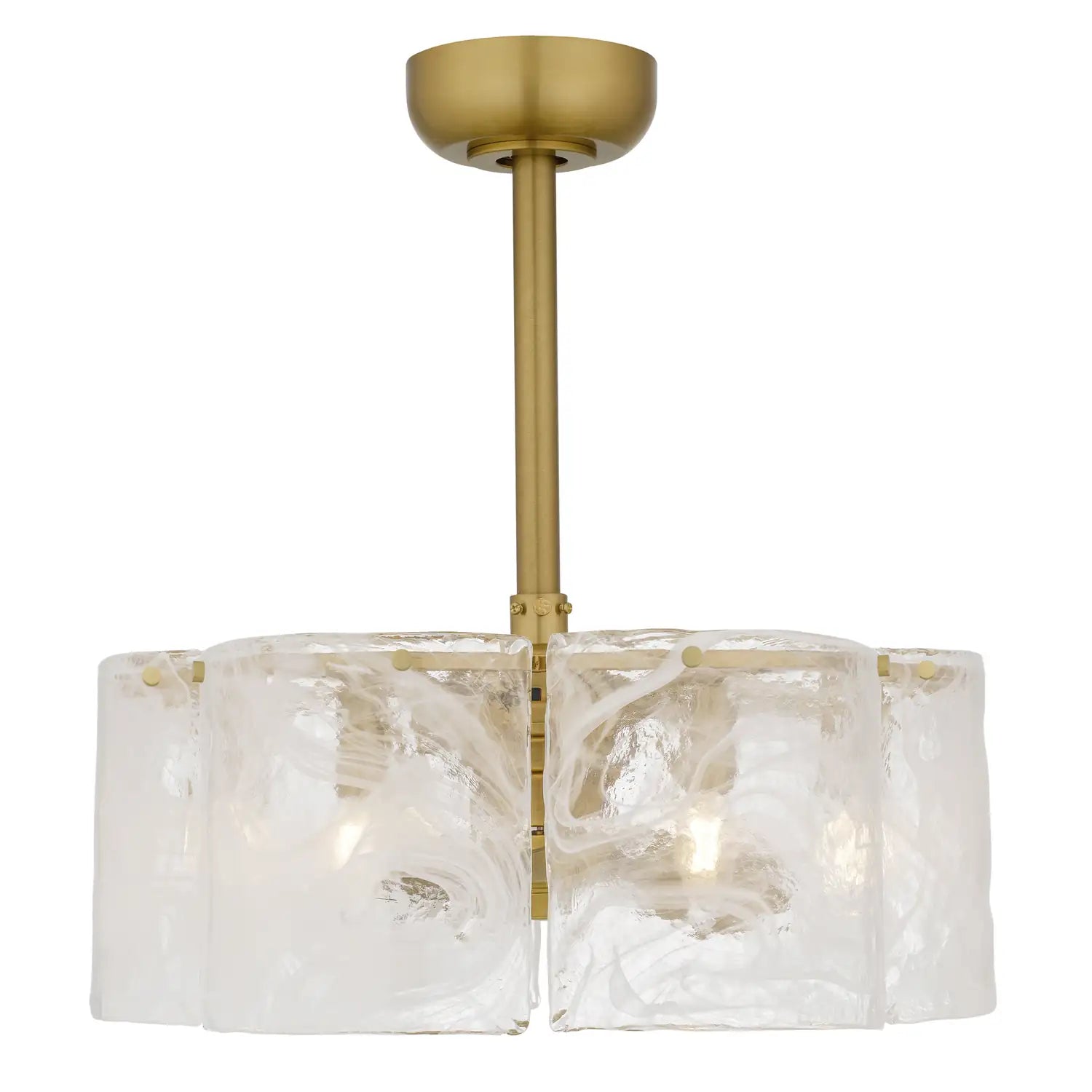 QUOIZEL, MAISIE FANDELIER, SEMI FLUSH MOUNT LIGHT
