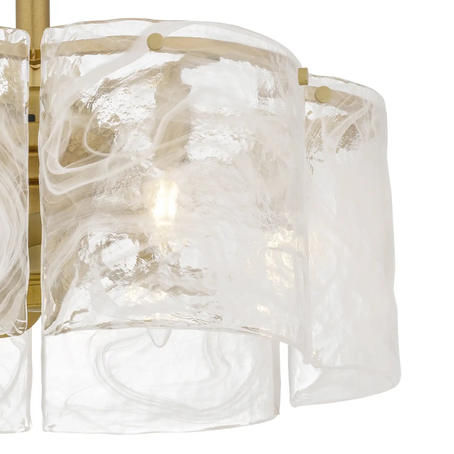 QUOIZEL, MAISIE FANDELIER, SEMI FLUSH MOUNT LIGHT