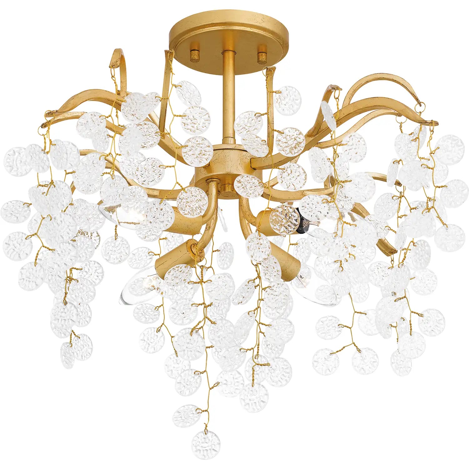 QUOIZEL, MAPLE SEMI-FLUSH MOUNT, SEMI FLUSH MOUNT LIGHT