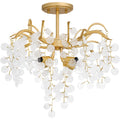 QUOIZEL, MAPLE SEMI-FLUSH MOUNT, SEMI FLUSH MOUNT LIGHT