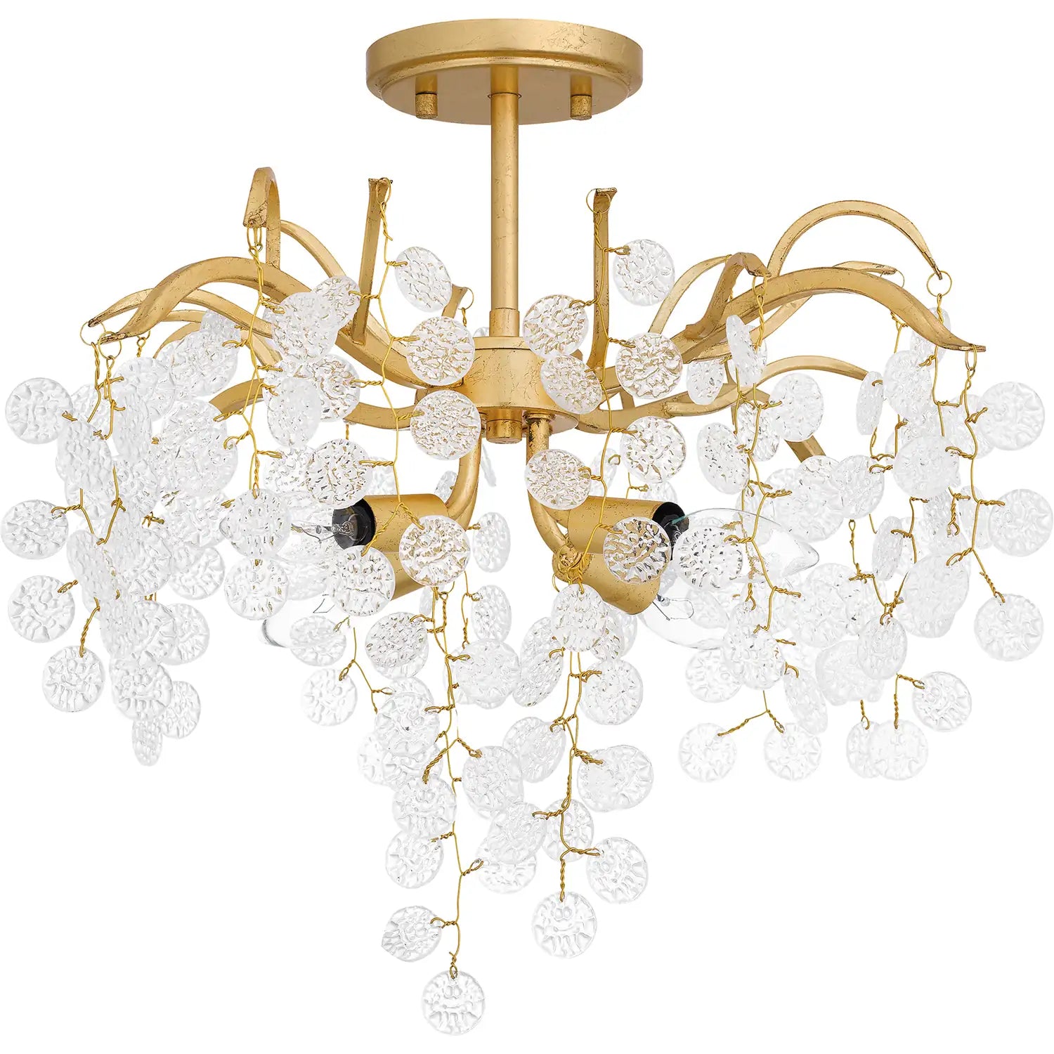QUOIZEL, MAPLE SEMI-FLUSH MOUNT, SEMI FLUSH MOUNT LIGHT