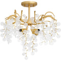 QUOIZEL, MAPLE SEMI-FLUSH MOUNT, SEMI FLUSH MOUNT LIGHT