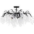 QUOIZEL, MAPLE SEMI-FLUSH MOUNT, SEMI FLUSH MOUNT LIGHT