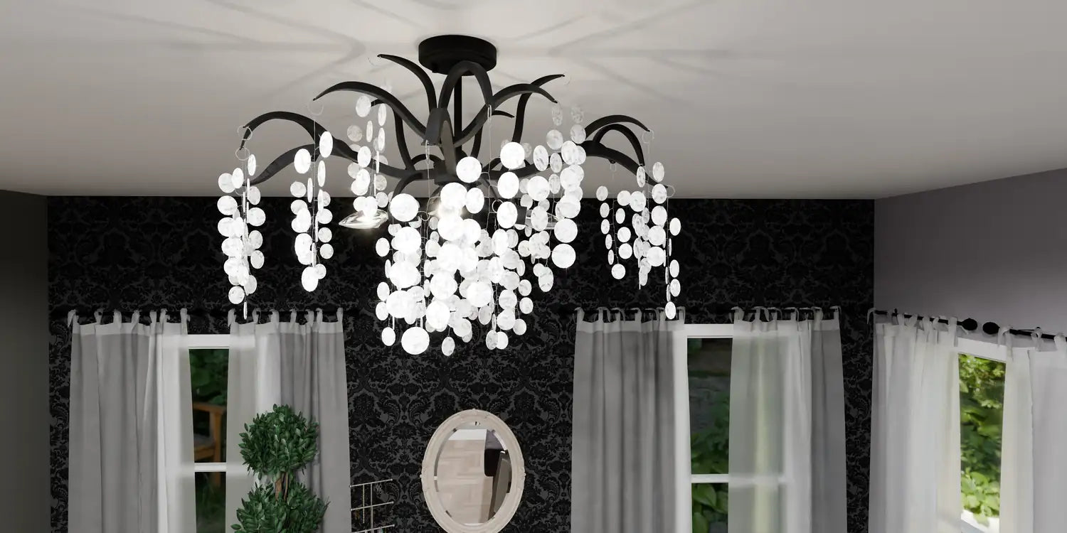 QUOIZEL, MAPLE SEMI-FLUSH MOUNT, SEMI FLUSH MOUNT LIGHT