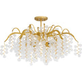 QUOIZEL, MAPLE SEMI-FLUSH MOUNT, SEMI FLUSH MOUNT LIGHT