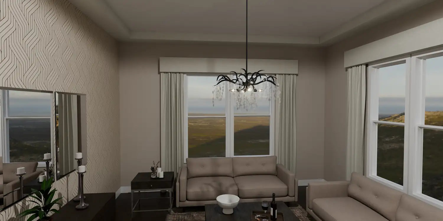 QUOIZEL, MAPLE CHANDELIER, CHANDELIER LIGHT