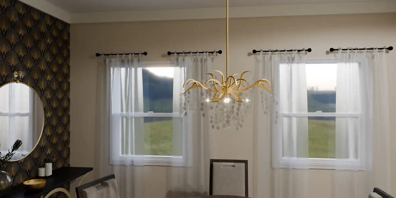 QUOIZEL, MAPLE CHANDELIER, CHANDELIER LIGHT