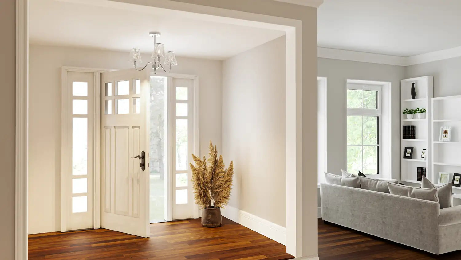 QUOIZEL, MCKINNEY SEMI-FLUSH MOUNT, SEMI FLUSH MOUNT LIGHT
