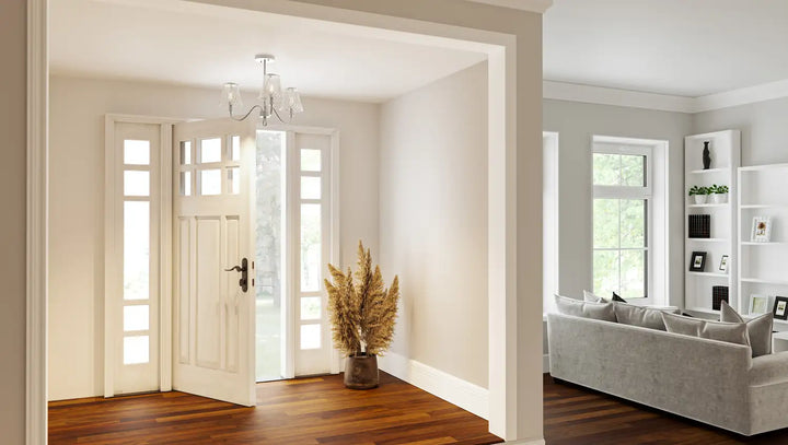 QUOIZEL, MCKINNEY SEMI-FLUSH MOUNT, SEMI FLUSH MOUNT LIGHT