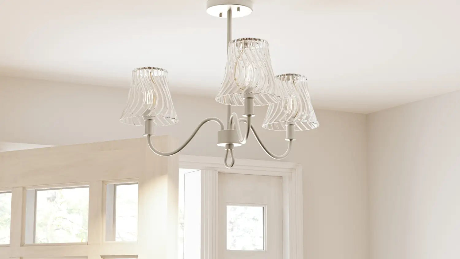 QUOIZEL, MCKINNEY SEMI-FLUSH MOUNT, SEMI FLUSH MOUNT LIGHT