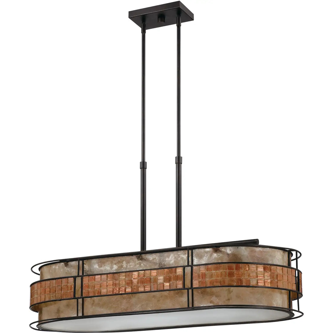 QUOIZEL, LAGUNA ISLAND CHANDELIER, LINEAR LIGHT