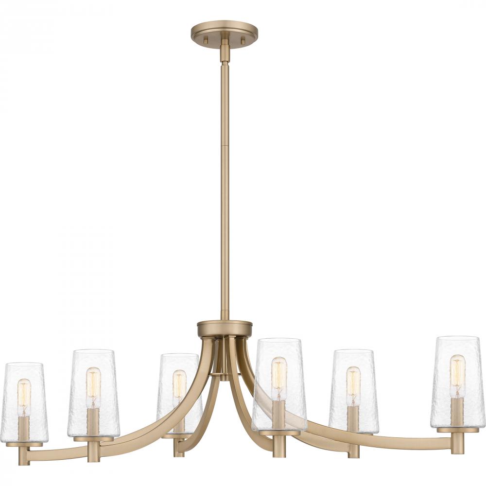 QUOIZEL, MICCIO ISLAND CHANDELIER, LINEAR LIGHT