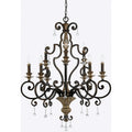 QUOIZEL, MARQUETTE CHANDELIER, CHANDELIER LIGHT