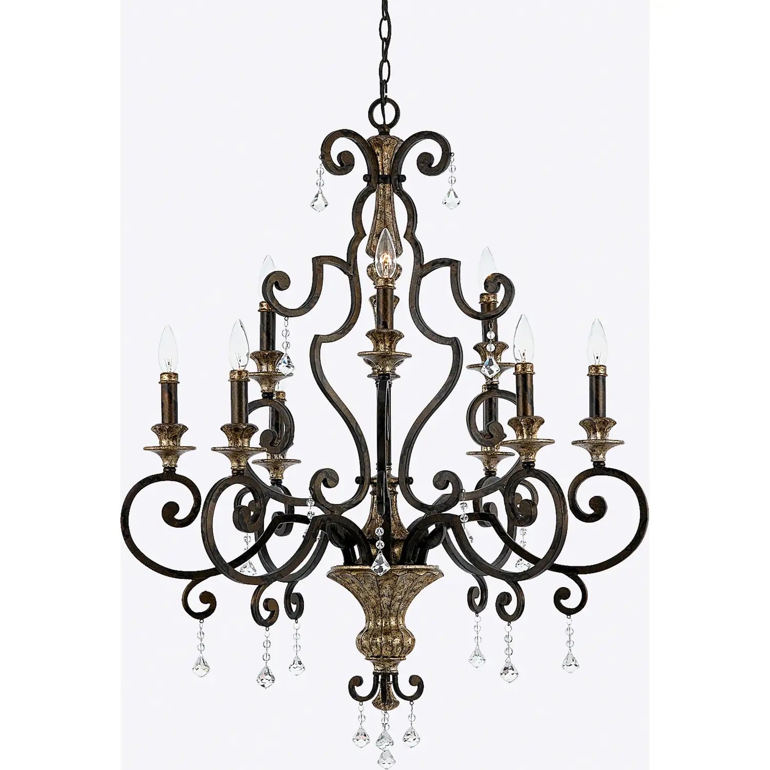 QUOIZEL, MARQUETTE CHANDELIER, CHANDELIER LIGHT