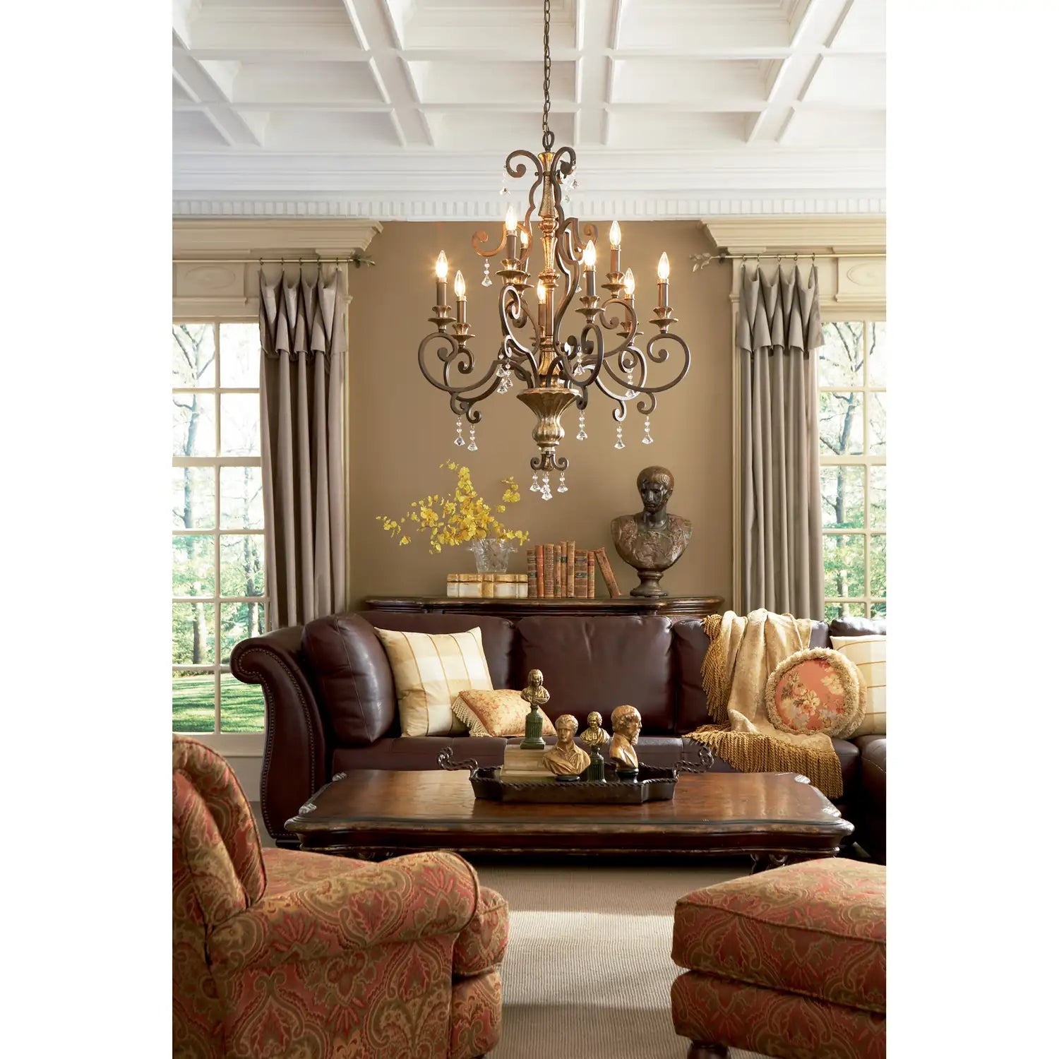 QUOIZEL, MARQUETTE CHANDELIER, CHANDELIER LIGHT