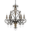 QUOIZEL, MARQUETTE CHANDELIER, CHANDELIER LIGHT