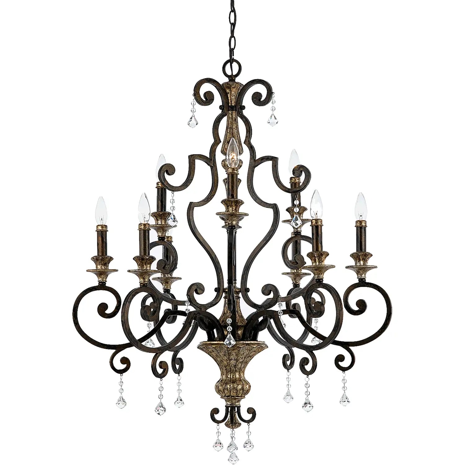QUOIZEL, MARQUETTE CHANDELIER, CHANDELIER LIGHT