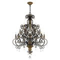 QUOIZEL, MARQUETTE CHANDELIER, CHANDELIER LIGHT