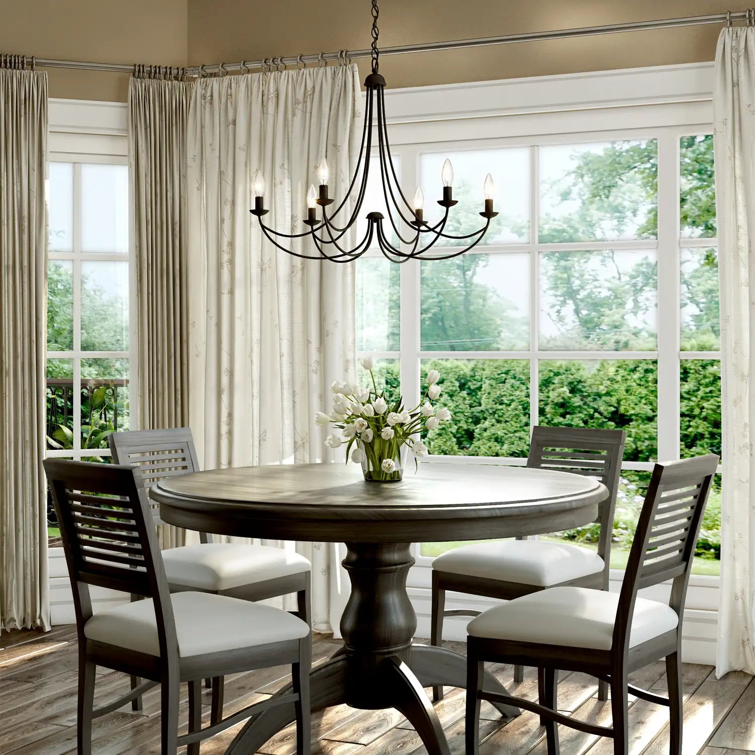 QUOIZEL, MIRREN CHANDELIER, CHANDELIER LIGHT