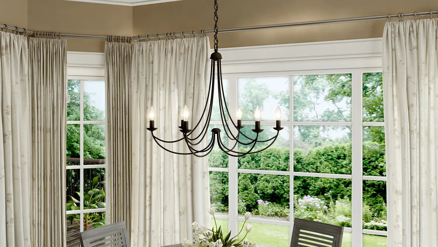 QUOIZEL, MIRREN CHANDELIER, CHANDELIER LIGHT