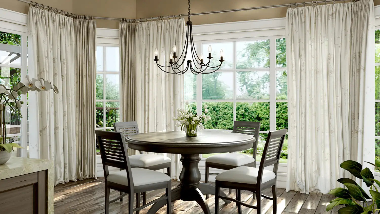 QUOIZEL, MIRREN CHANDELIER, CHANDELIER LIGHT