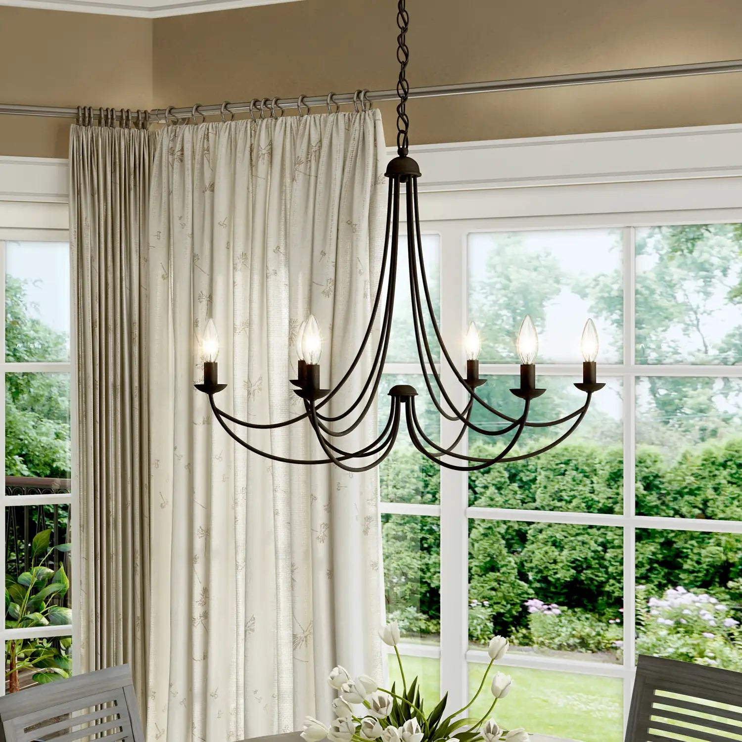 QUOIZEL, MIRREN CHANDELIER, CHANDELIER LIGHT