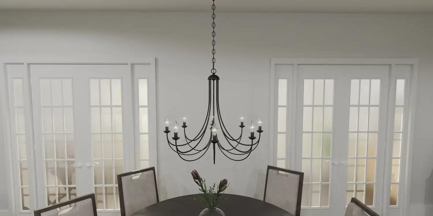 QUOIZEL, MIRREN CHANDELIER, CHANDELIER LIGHT