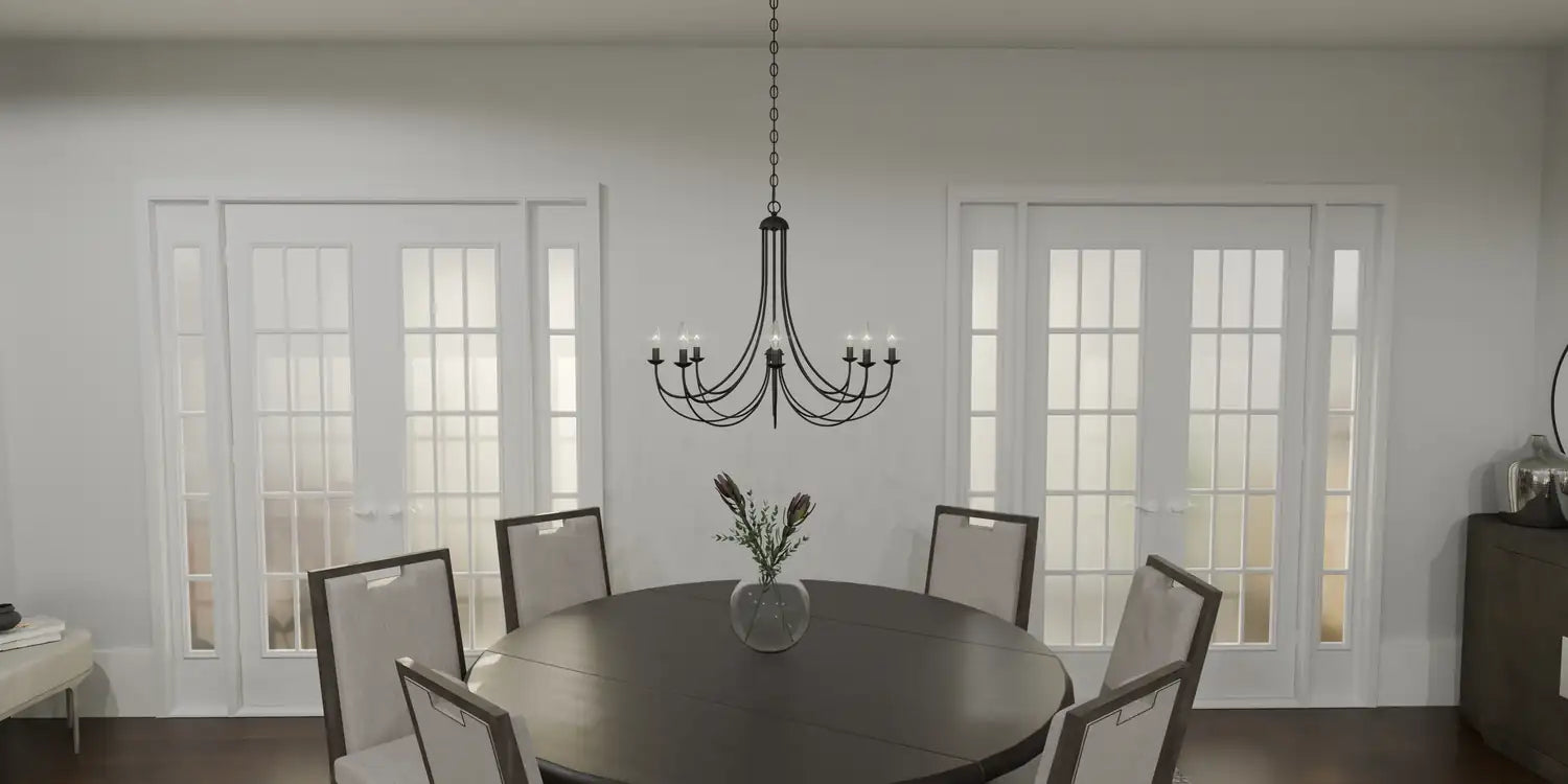 QUOIZEL, MIRREN CHANDELIER, CHANDELIER LIGHT