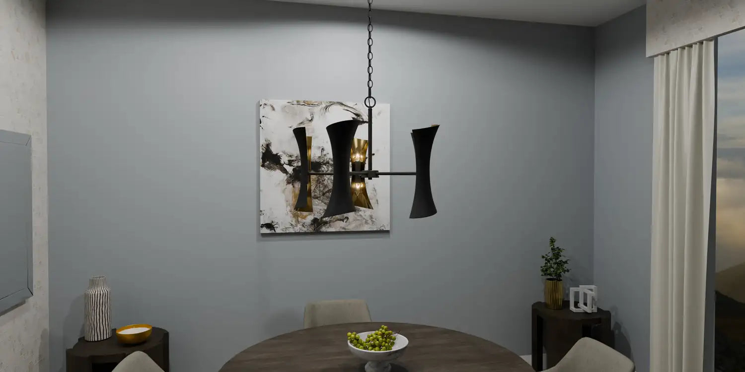 QUOIZEL, MYLA CHANDELIER, CHANDELIER LIGHT