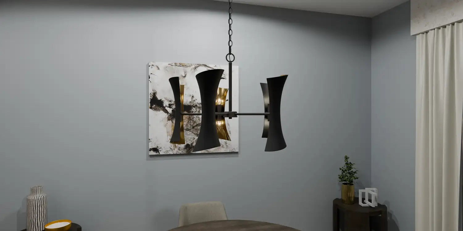 QUOIZEL, MYLA CHANDELIER, CHANDELIER LIGHT
