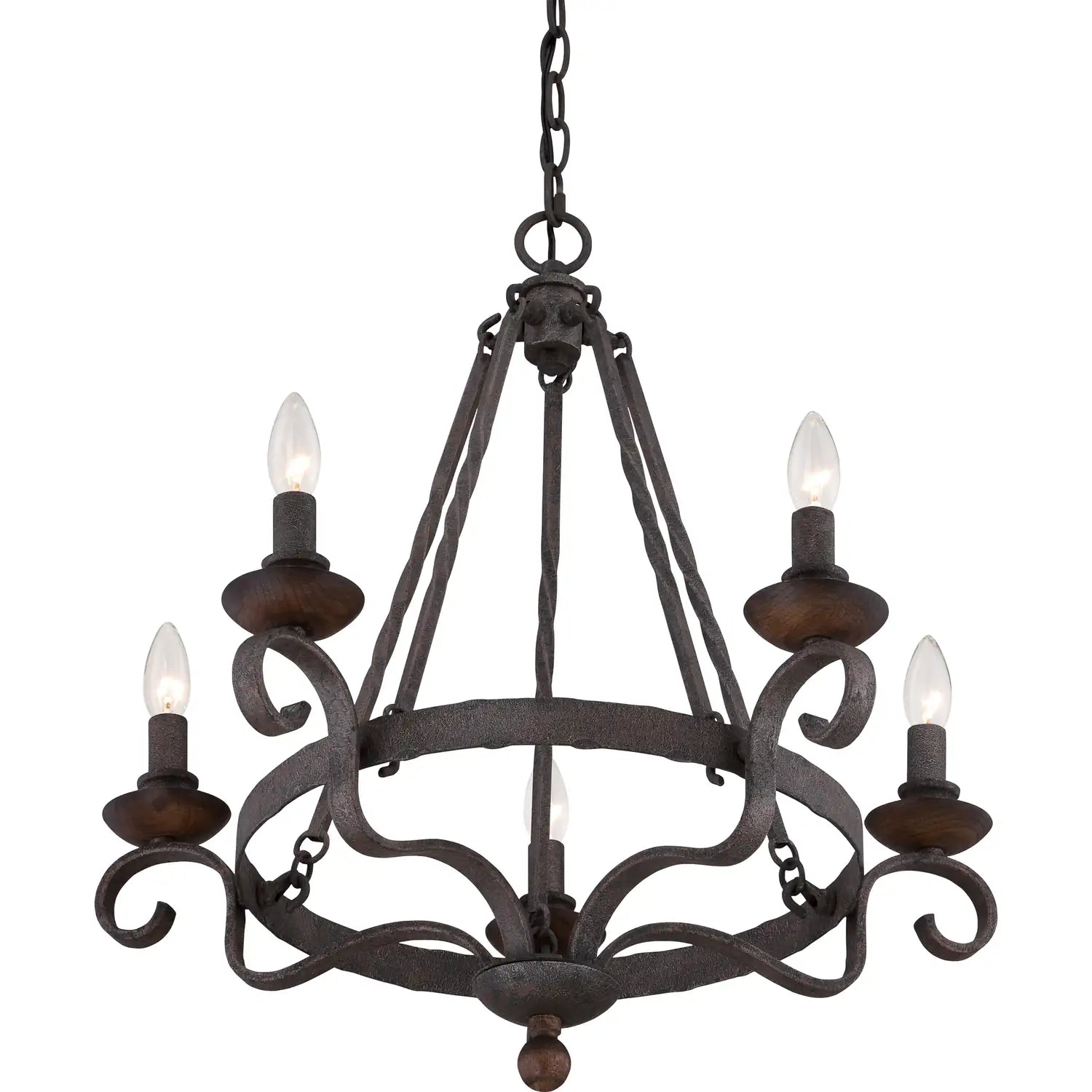 QUOIZEL, NOBLE CHANDELIER, CHANDELIER LIGHT