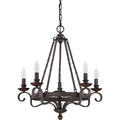 QUOIZEL, NOBLE CHANDELIER, CHANDELIER LIGHT