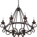 QUOIZEL, NOBLE CHANDELIER, CHANDELIER LIGHT